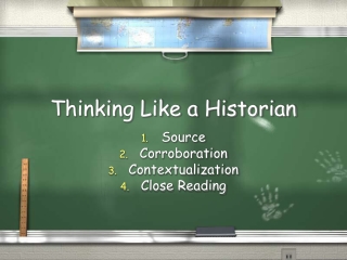 Thinking Like a Historian