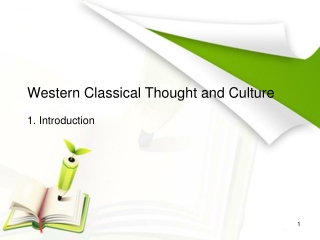 Western Classical Thought and Culture