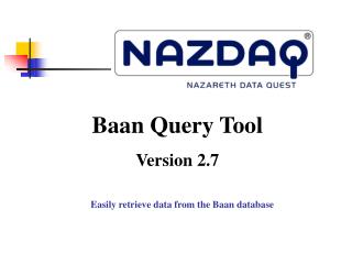 Easily retrieve data from the Baan database