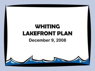 WHITING LAKEFRONT PLAN