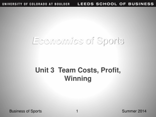 Economics of Sports