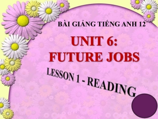 BÀI GIẢNG TIẾNG ANH 12