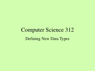 Computer Science 312