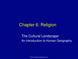 Chapter 6: Religion