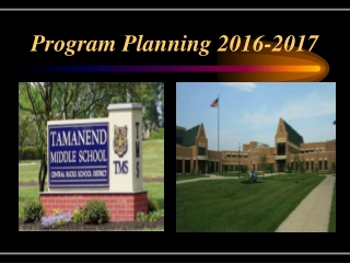 Program Planning 2016-2017