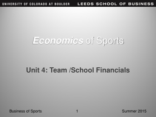 Economics of Sports