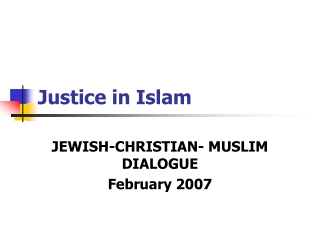 Justice in Islam