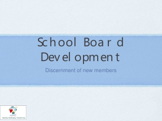 School Board Development