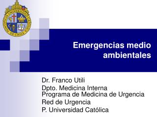 Emergencias medio ambientales