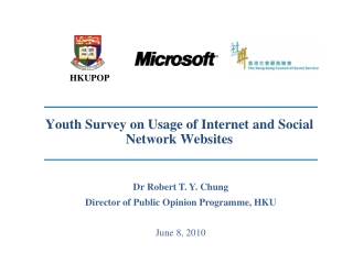 Youth Survey on Usage of Internet and Social Network Websites