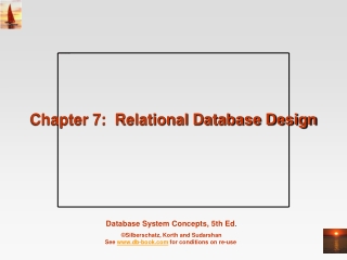 Chapter 7: Relational Database Design