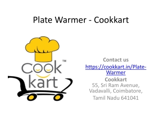 Buy Plate warmer at Cookkart