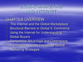 GLOBAL MARKETING AND INTERNET