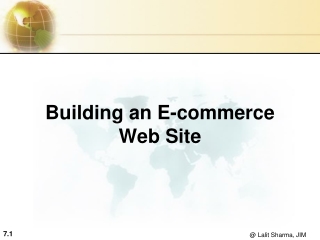 Building an E-commerce Web Site