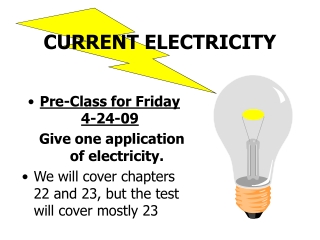 CURRENT ELECTRICITY