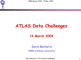 ATLAS Data Challenges 19 March 2004