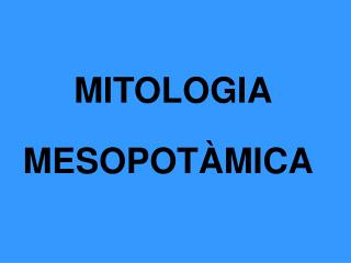 MITOLOGIA