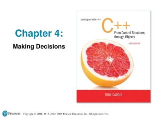 Chapter 4: Making Decisions