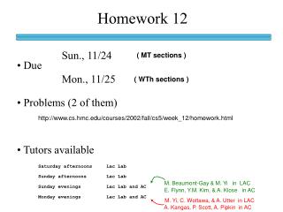 Homework 12