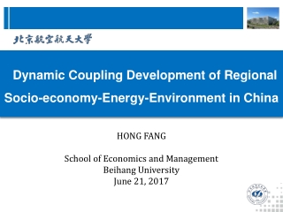 Dynamic Coupling Development of Regional Socio-economy-Energy-Environment in China