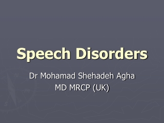 Speech Disorders