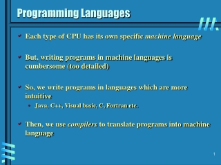 Programming Languages