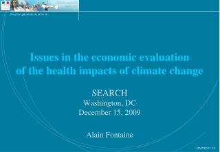 Issues in the economic evaluation of the health impacts of climate change