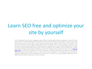 How to learn SEO
