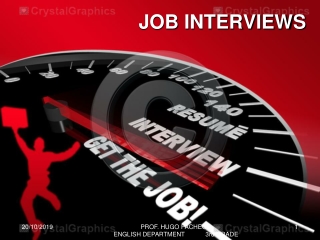 JOB INTERVIEWS