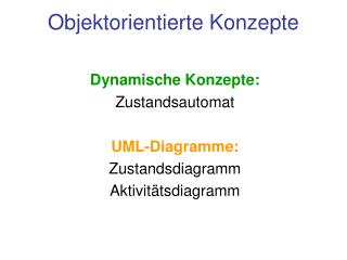 Objektorientierte Konzepte
