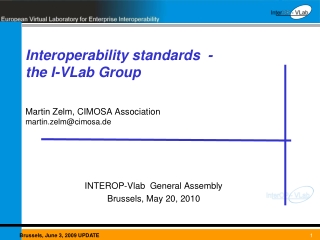 INTEROP-Vlab General Assembly Brussels, May 20, 2010