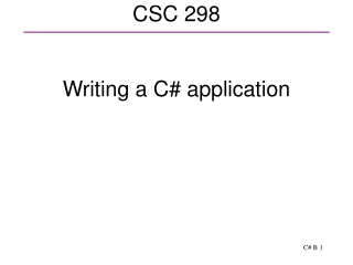 CSC 298
