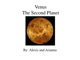 Venus The Second Planet