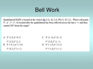 Bell Work