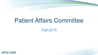 Patient Affairs Committee