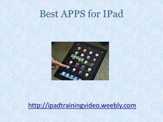 Best Apps For IPad