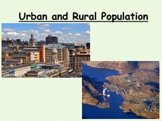 Urban and Rural Population