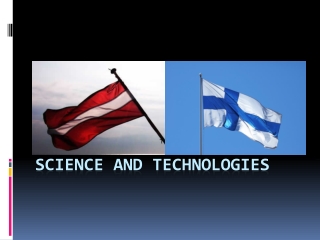 Science and technologies