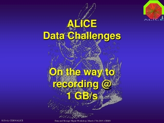 ALICE Data Challenges On the way to recording @ 1 GB/s