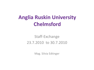 Anglia Ruskin University Chelmsford