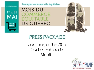 Launching of the 2017 Quebec Fair Trade Month