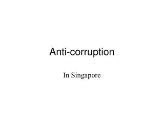 Anti-corruption