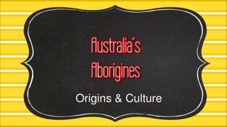 Australia’s Aborigines