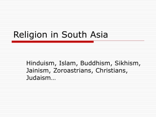 Religion in South Asia