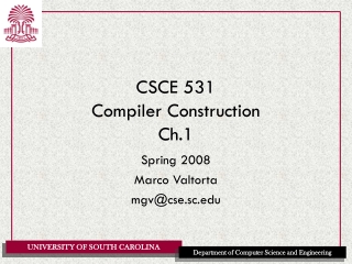 CSCE 531 Compiler Construction Ch.1