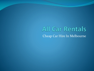 All Car Rentals