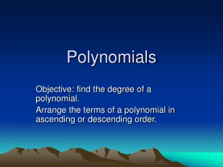 Polynomials