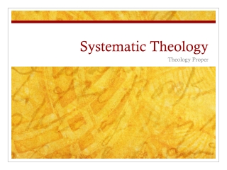 Systematic Theology