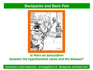 Backpacks and Back Pain