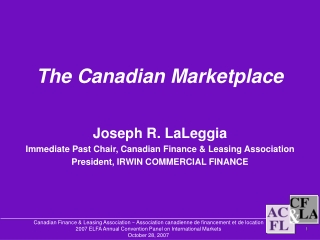 The Canadian Marketplace